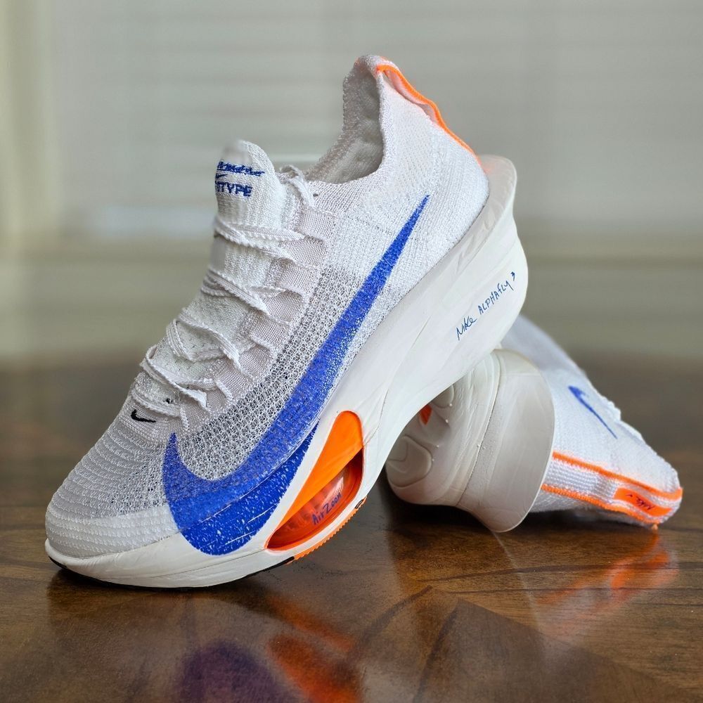 Nike Air Zoom Alphafly Next% 3 Blueprint Pack Running Shoes White Blue Men's 6.5